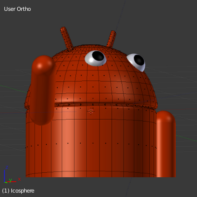 robot de android android detalle de la cabeza suavizada